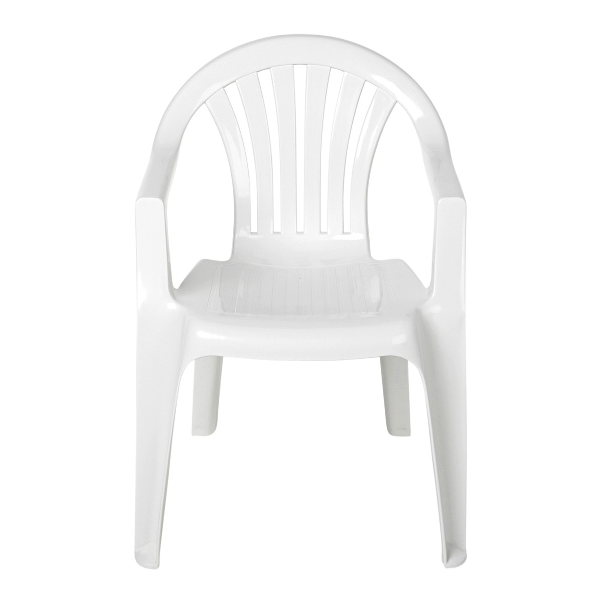 Sillón de comedor de jardín de resina Eume 3G Resins Blanco-2