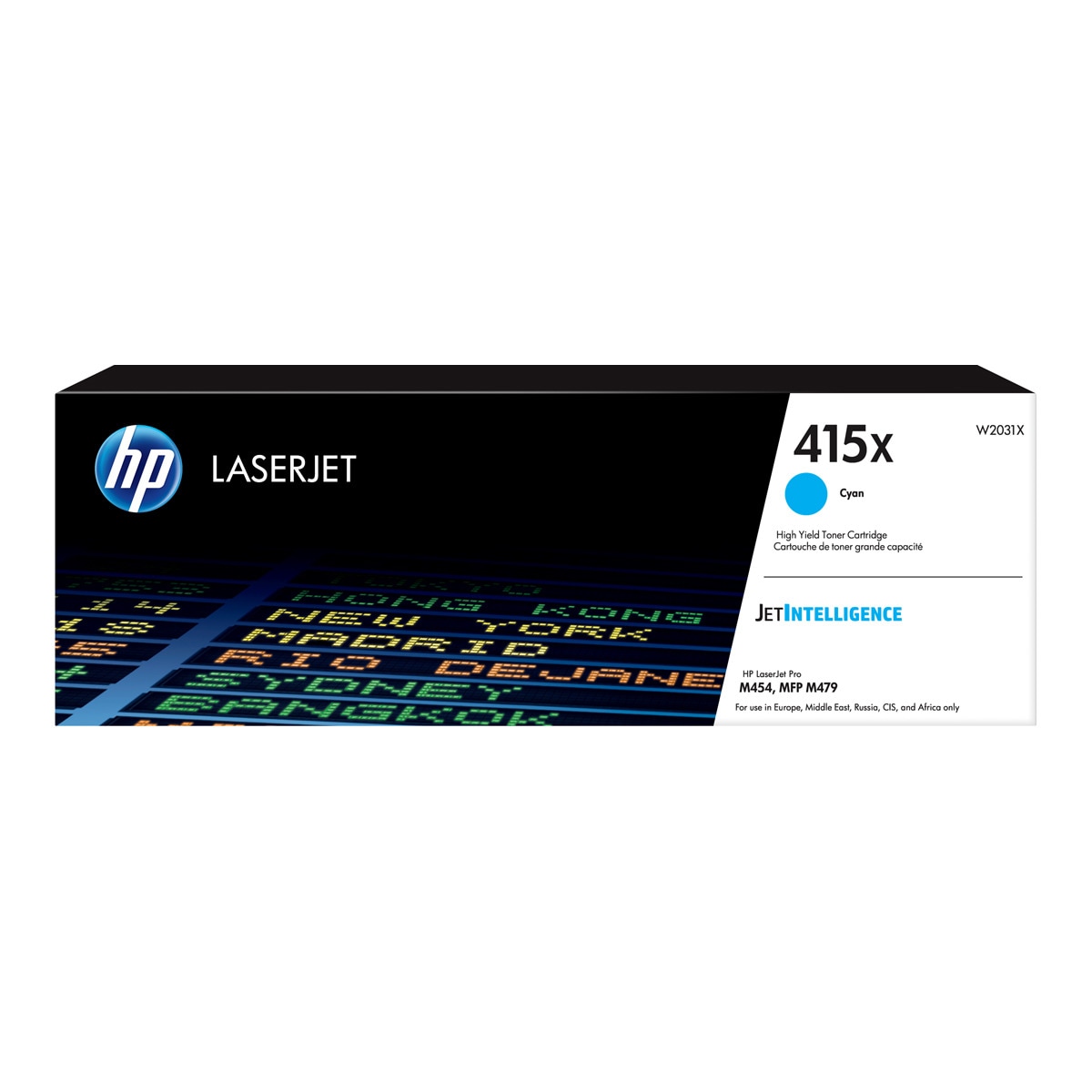Imagen 0 de Tóner original HP LaserJet 415X Alta capacidad cian (W2031X)