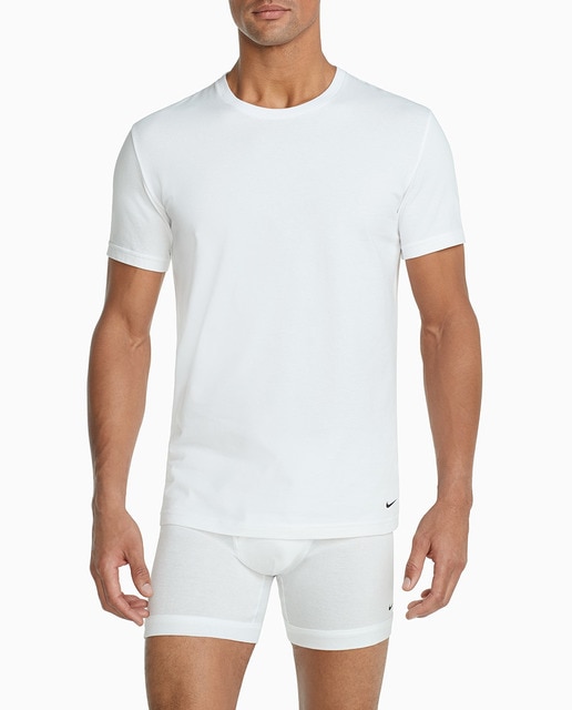 Imagen 0 de Pack de dos camisetas interiores de hombre blancas de manga corta