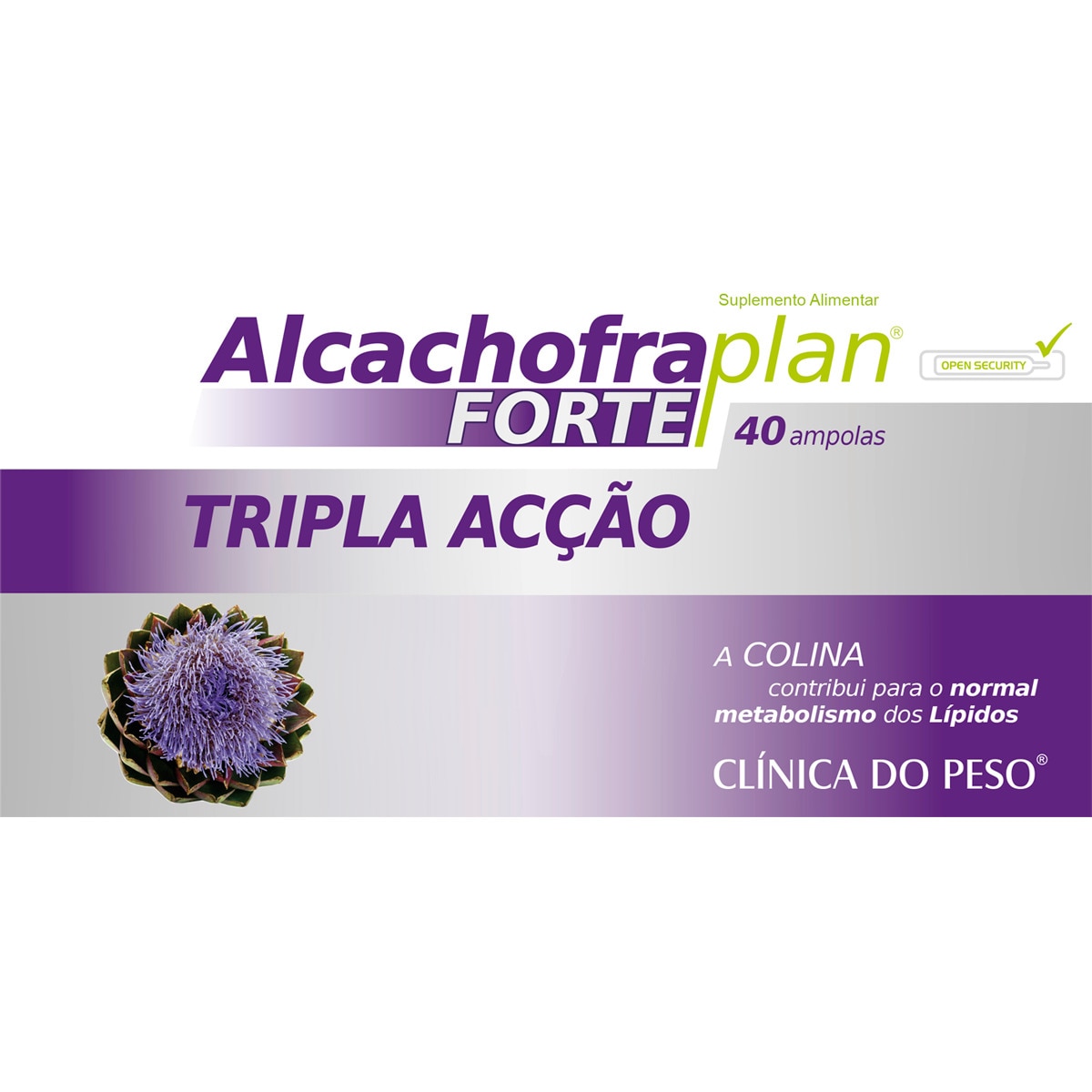 Alcachofra Plan Forte Tripla Acção embalagem 40 unidades