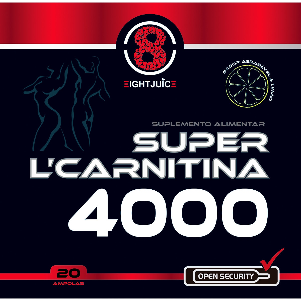 Super L-Carnitina 4000 em Ampolas embalagem 20 unidades