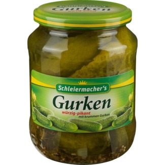 Pepinos Agridoces frasco 670 g - Schleiermacher's