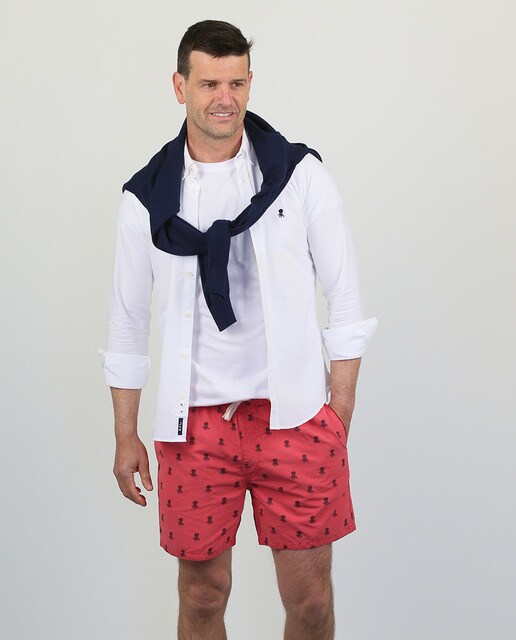 Bañador bermuda de hombre rojo · El Pulpo · El Corte Inglés