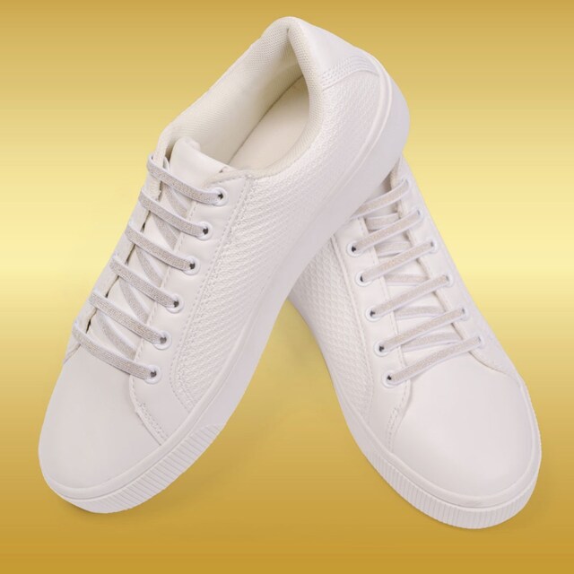 Imagem 0 de Atacador elástico com sistema ATAFIX branco dourado