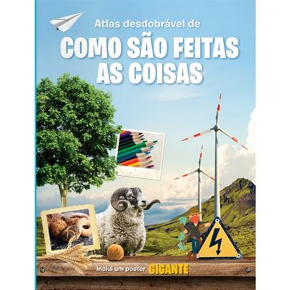 Imagem 0 de Atlas Desdobrável de Como São Feitas as Coisas Inclui um póster gigante