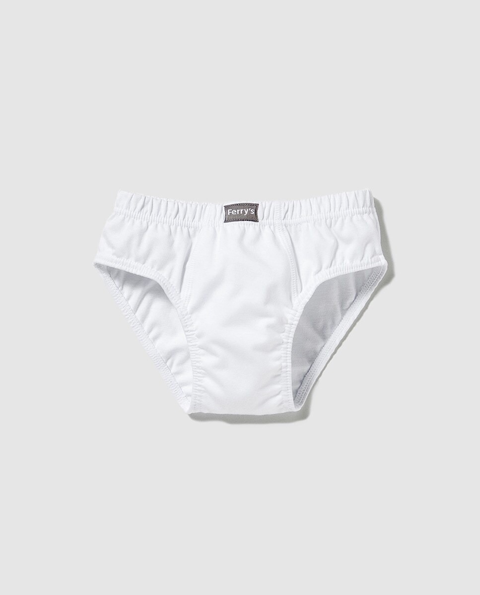 Cuecas de menino Ferrys em branco Branco-1