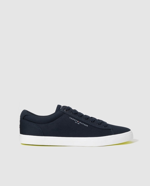 Zapatillas de lona de hombre en azul marino con cordones · Tommy Hilfiger ·  El Corte Inglés