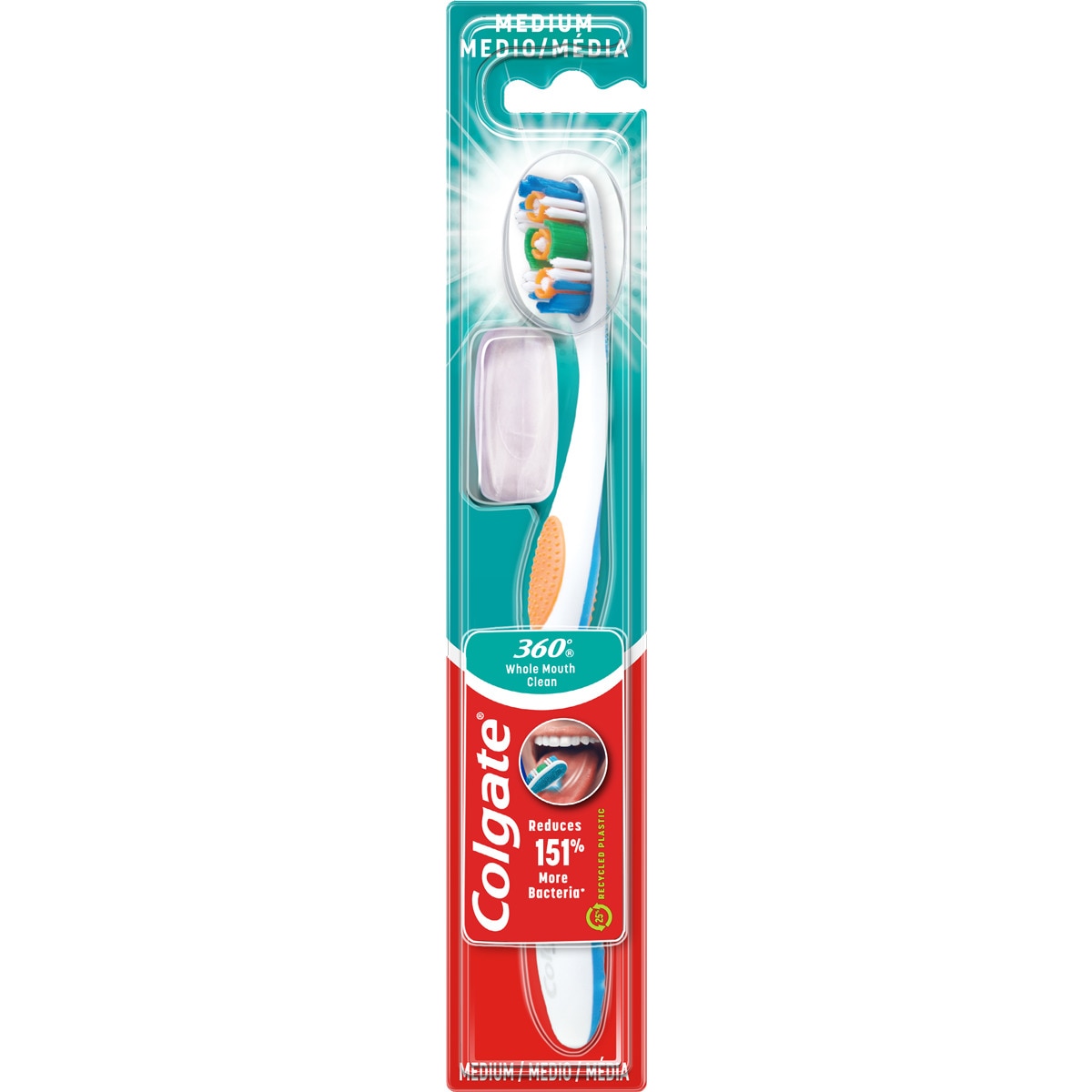 Escova de Dentes 360º Clean Média embalagem 1 unidade