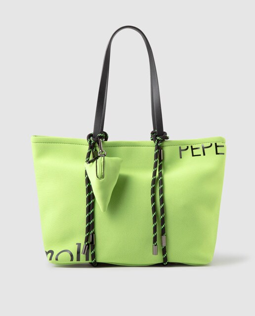 Bolso shopper Pepe Moll en verde con detalle de logo · Pepe Moll · El Corte  Inglés