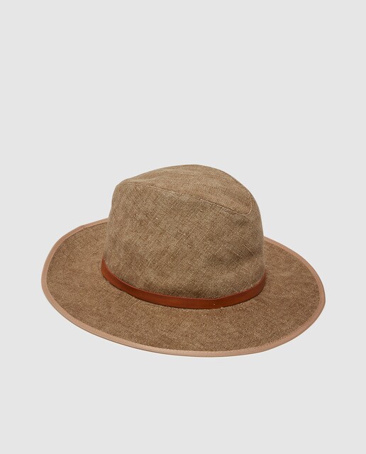 Sombrero de hombre colección Black lino marrón claro · Emidio Tucci · El Corte  Inglés