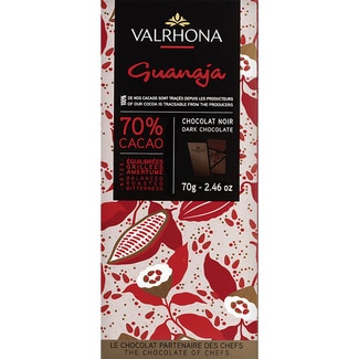 chocolate negro Guanaja 70% cacao tableta 70 g - Valrhona