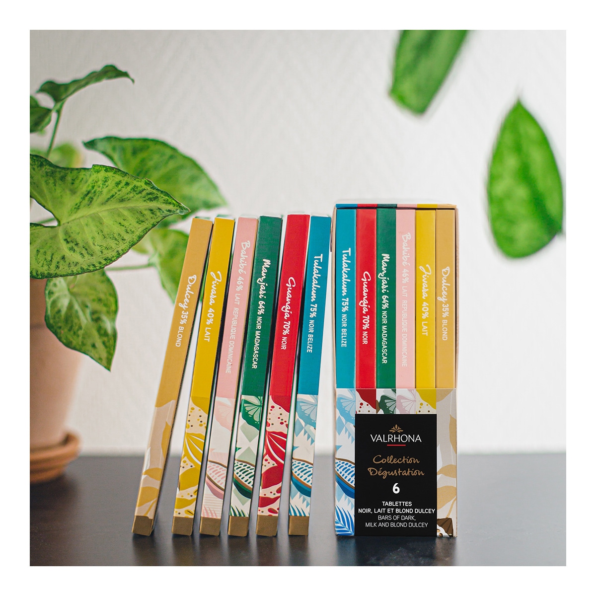 Estuche degustación 6 tabletas Grands Crus Valrhona 2