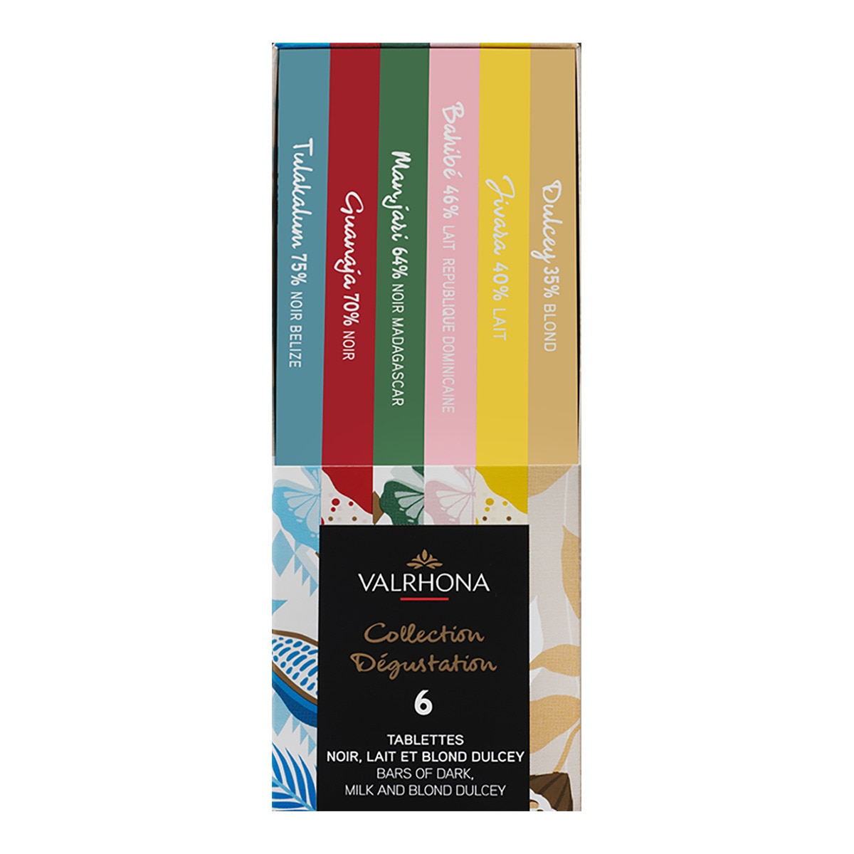 Estuche degustación 6 tabletas Grands Crus Valrhona 1