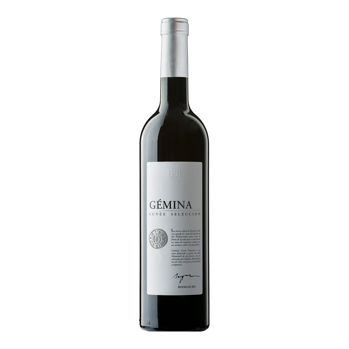 Vino tinto Cuveé Selección Gemina Monastrell 2016 Jumilla 1