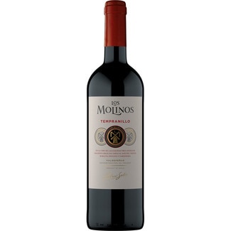 vino tinto joven DO Valdepeñas botella 75 cl - Los Molinos