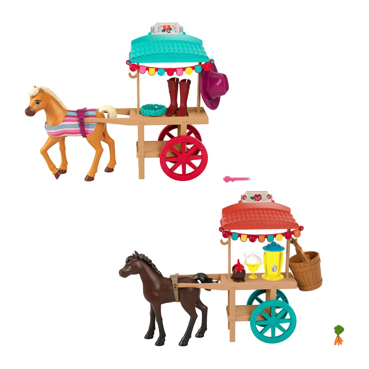 Spirit - Stand Del Festival Poni Con Accesorios De Festival De Caballos