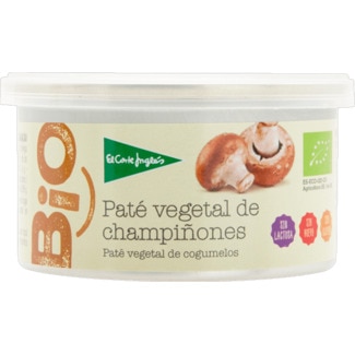 Paté Vegetal com Cogumelos sem Lactose e sem Glúten Biológico lata 125 g - El Corte Inglés Bio