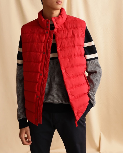Imagen 0 de Chaleco acolchado de hombre rojo