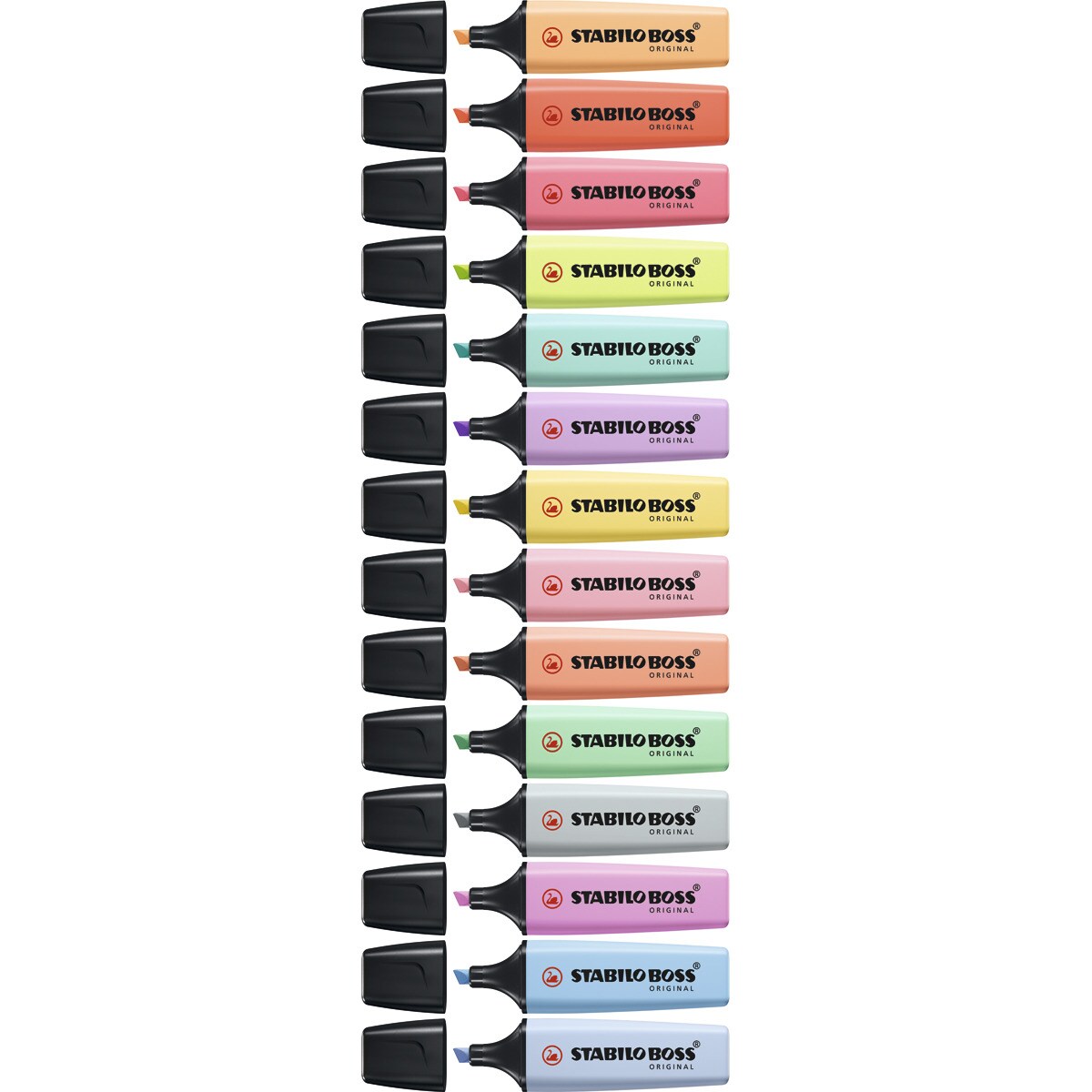 Marcador STABILO BOSS Pastel Chispa De Lima Lima / Azul-3