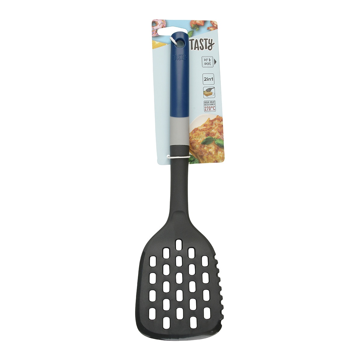 Espátula de Peixe com Rebordo de Corte Cinzento-8