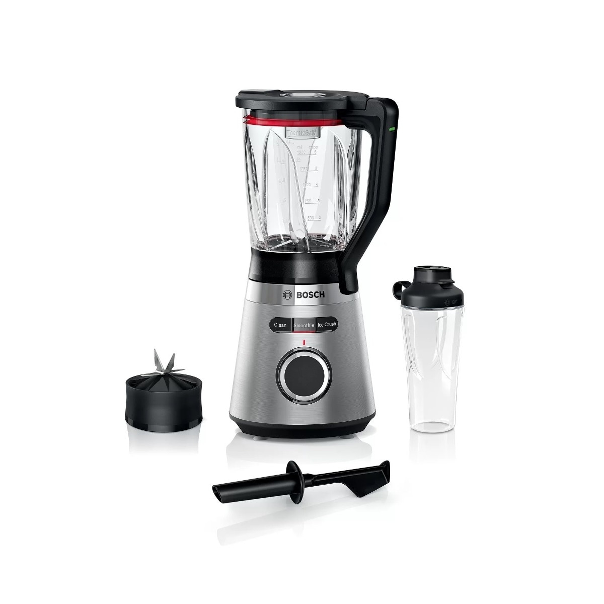 Liquidificador Bosch MMB6384M Vitapower Serie 4 de 1200 W e de 1,5 Litros - Inox Preto / Aço Inox-1