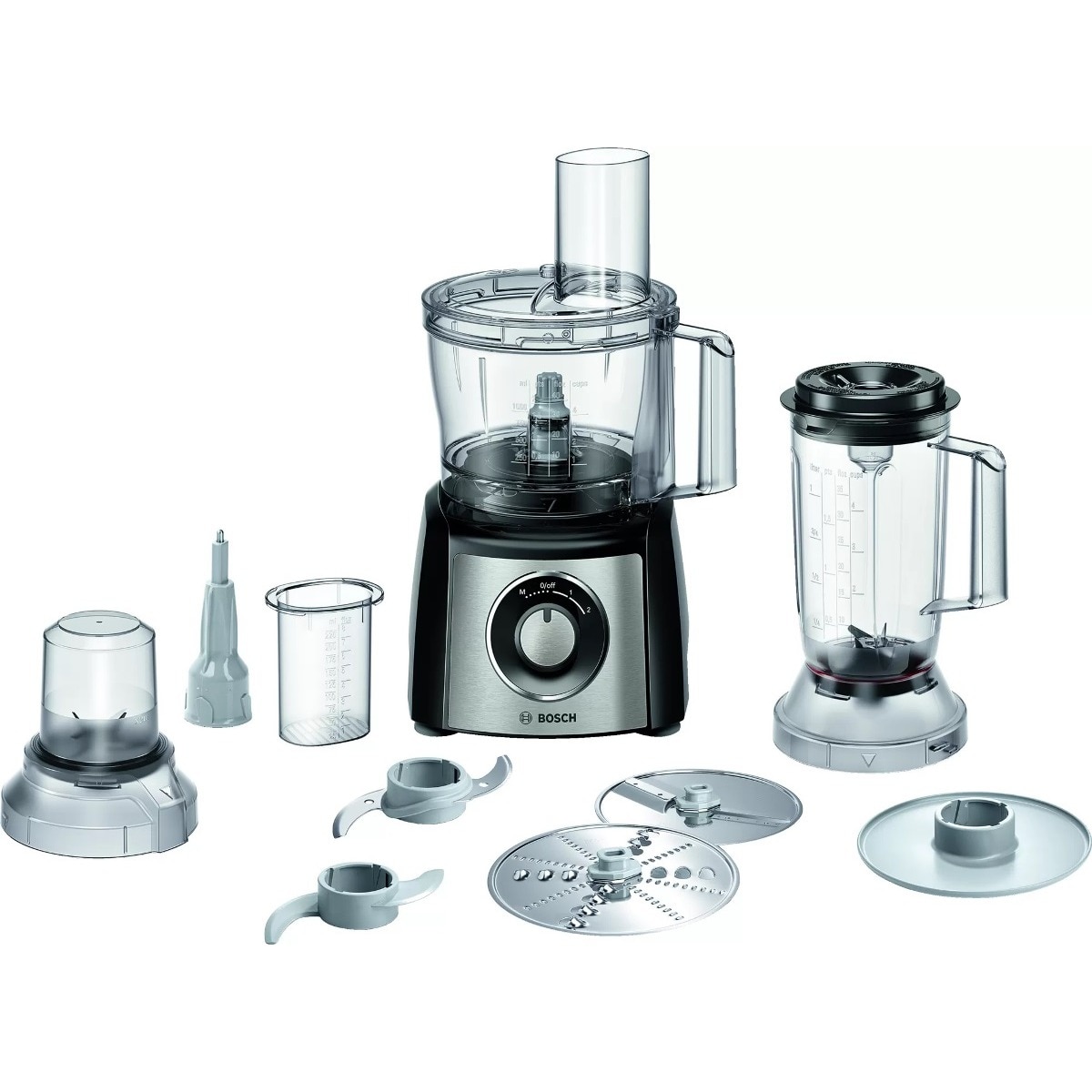 Recondicionado - Grade A - Processador de Alimentos Bosch MultiTalent 3 Plus MCM3PM386 de 900 W e de 2,3 Litros - Preto 1