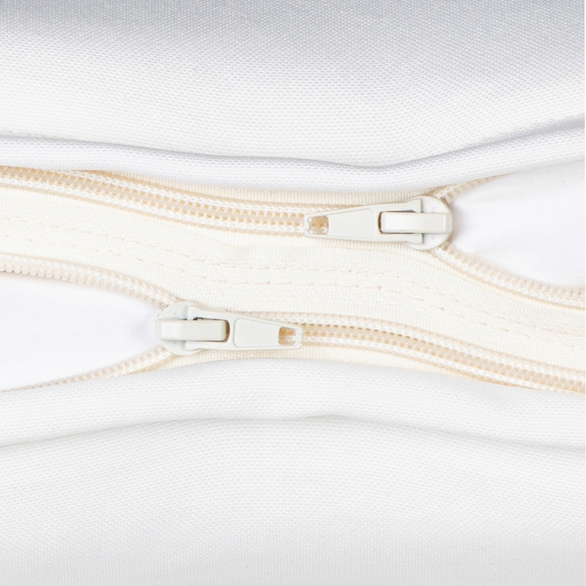 Almofada de assento com encosto baixo Basic Branco-marfim-3