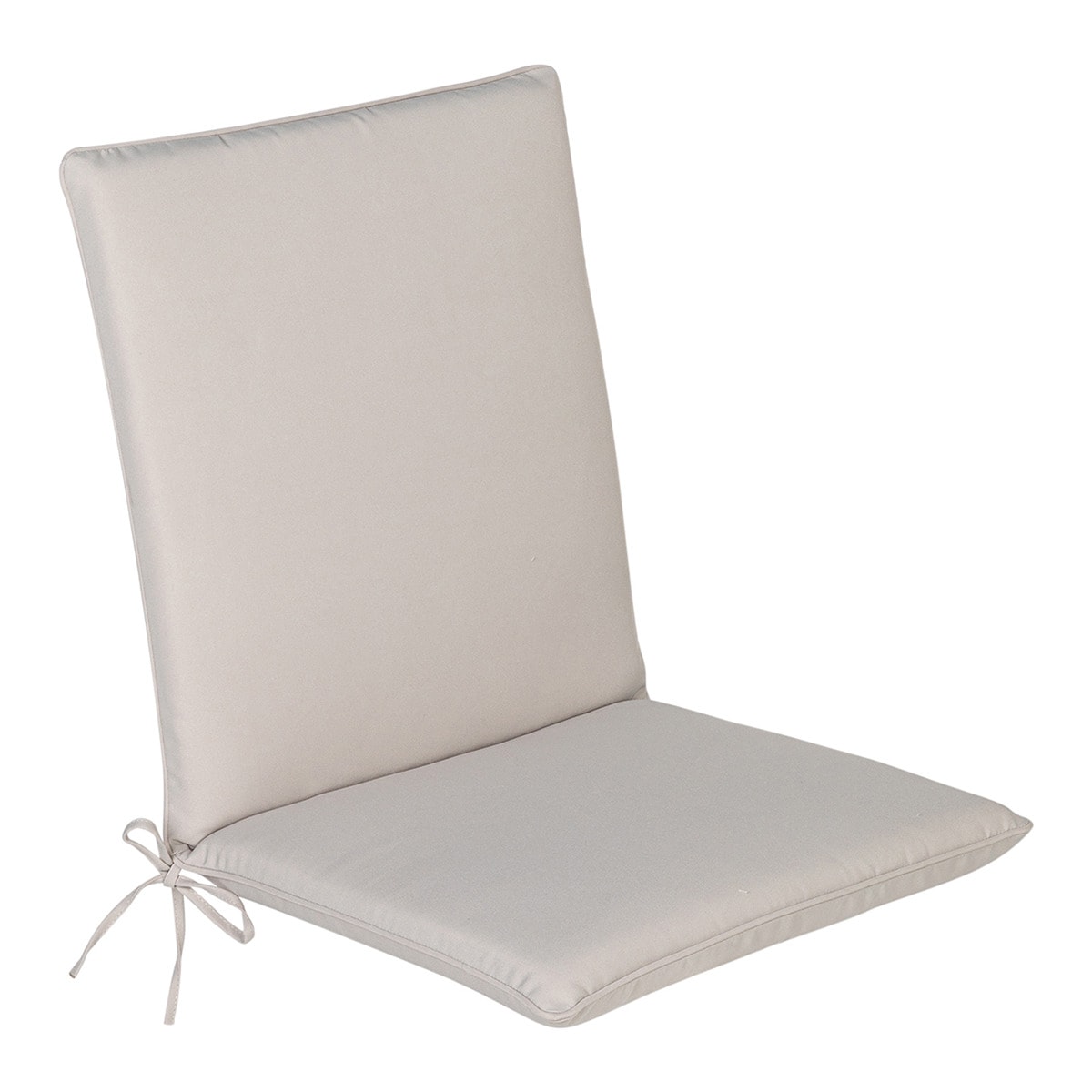 Almofada de assento com encosto baixo Basic Taupe-1