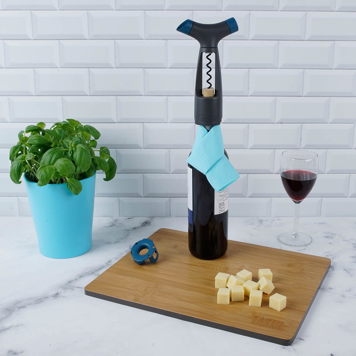 Sacacorchos multifuncional Tasty Gris-4