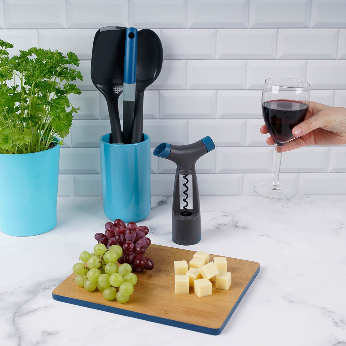 Sacacorchos multifuncional Tasty Gris-6