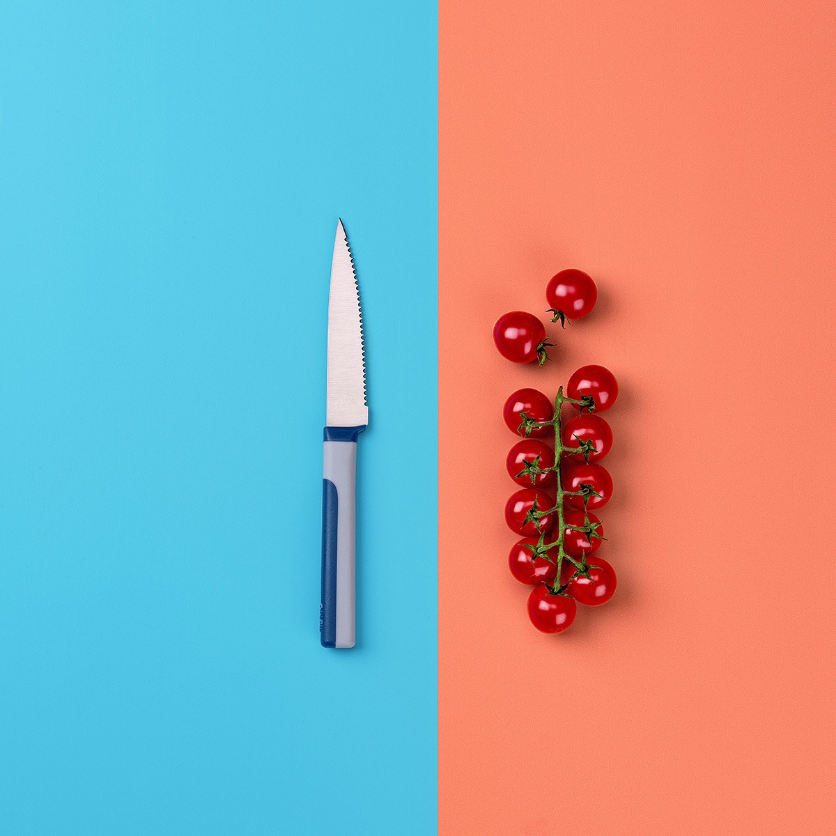 Cuchillo de cocina con hoja Serrada Tasty Gris-4