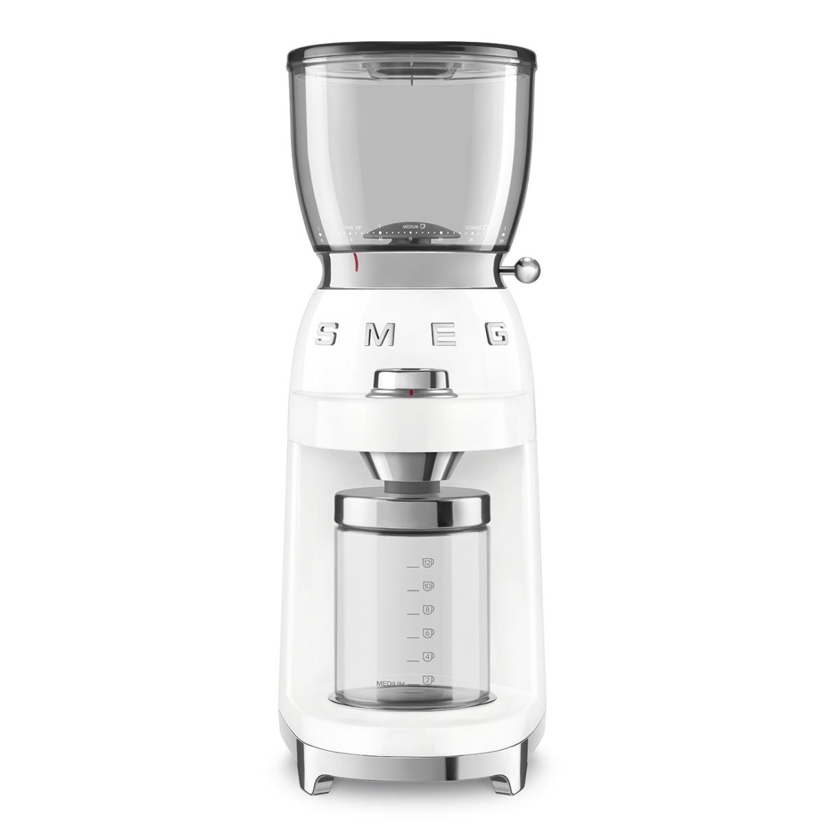 Imagem 0 de Moinho de Café Smeg Anni 50 CGF01WHEU de 150 W - Branco Polido