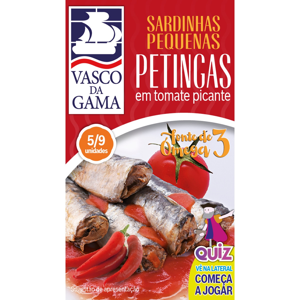 Petinga em Tomate Picante lata 90 g