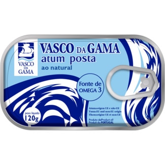 Atum ao Natural em Posta lata 120 g - Vasco Da Gama