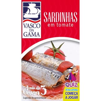 Sardinhas Portuguesas em Tomate lata 120 g - Vasco Da Gama