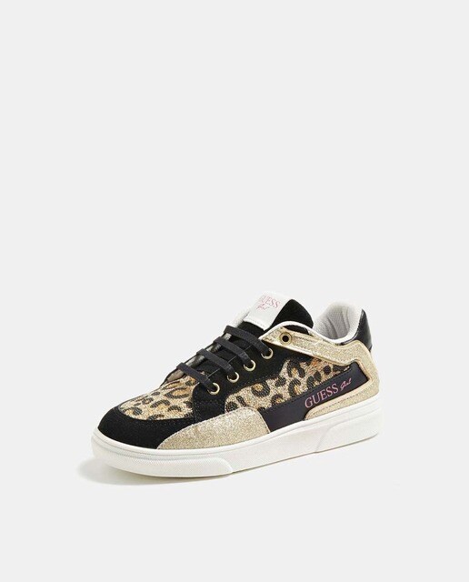 Zapatillas deportivas de niña Guess en negro con print leopardo · Guess ·  El Corte Inglés