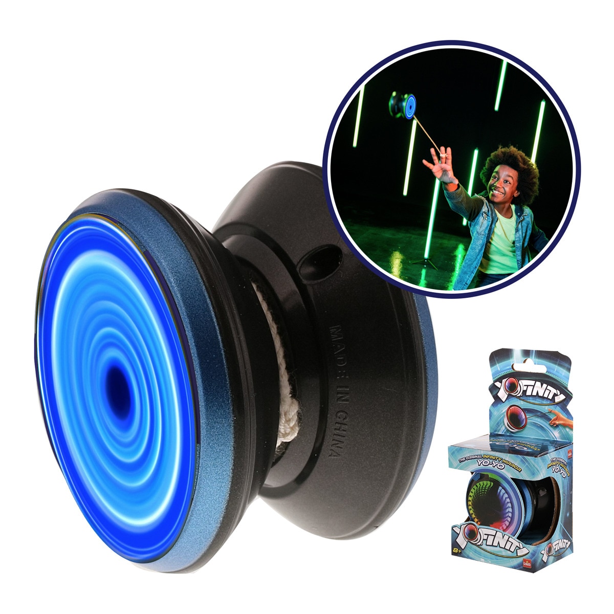 Goliath Games - Yoyó Yofinity Con Espejo Infinito Y Luces Led