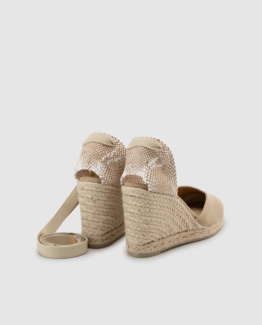 Alpargatas de cuña de mujer Castañer en beige tipo valenciana · Castañer · El  Corte Inglés