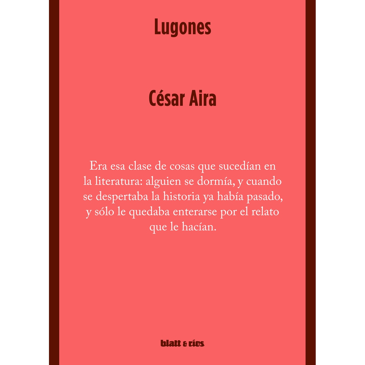 Imagem 0 de Lugones(Tapa blanda)