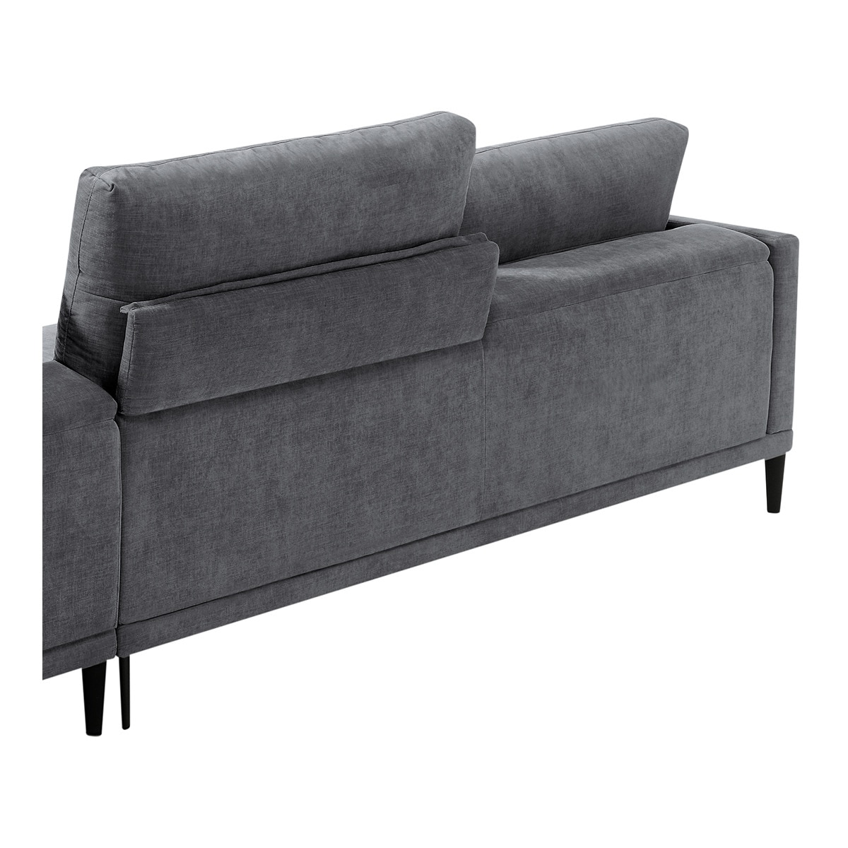 Sofá de 5 plazas con chaiselongue derecha mezcla algodón Harvey El Corte Inglés Gris cerúleo-4
