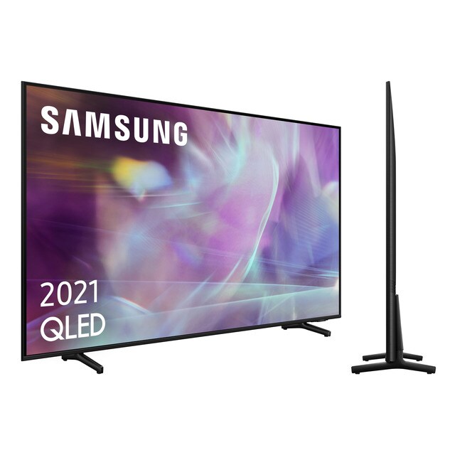 Televisor Samsung - TV QLED 108 Cm (43") QE43Q60A Con Procesador 4K, Quantum HDR 10+ Y Smart TV
