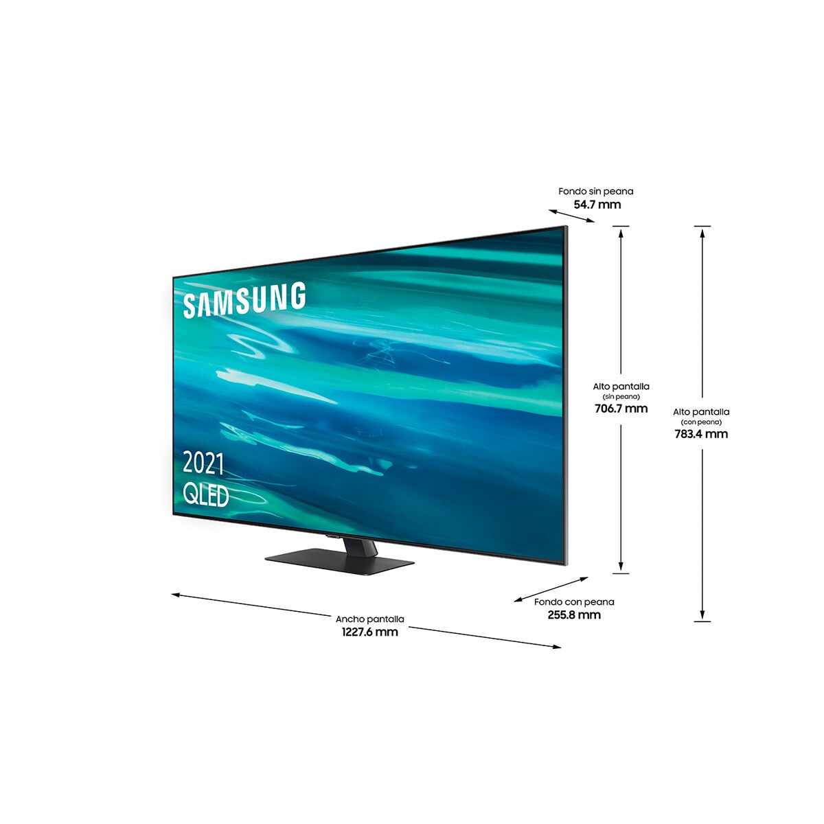 TV QLED 138 cm (55") Samsung QE55Q80A con Procesador QLED 4K con