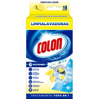limpiador especial para lavadoras tratamiento todo en 1 frescor limón frasco 250 ml - Colon