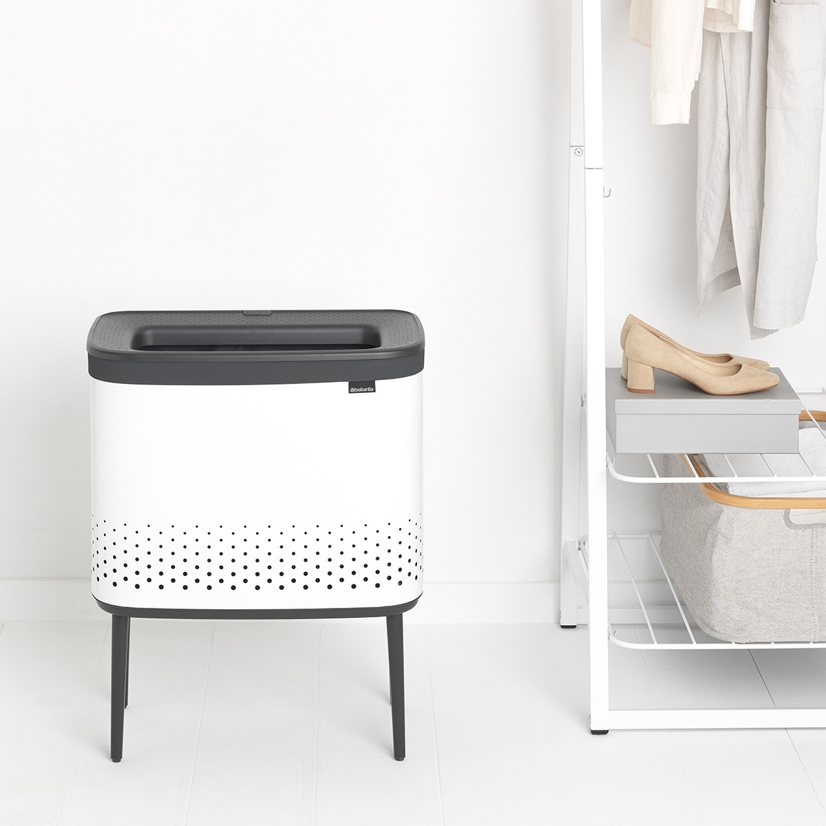 Cesto de Roupa Bo Colada - 60 L Branco-14