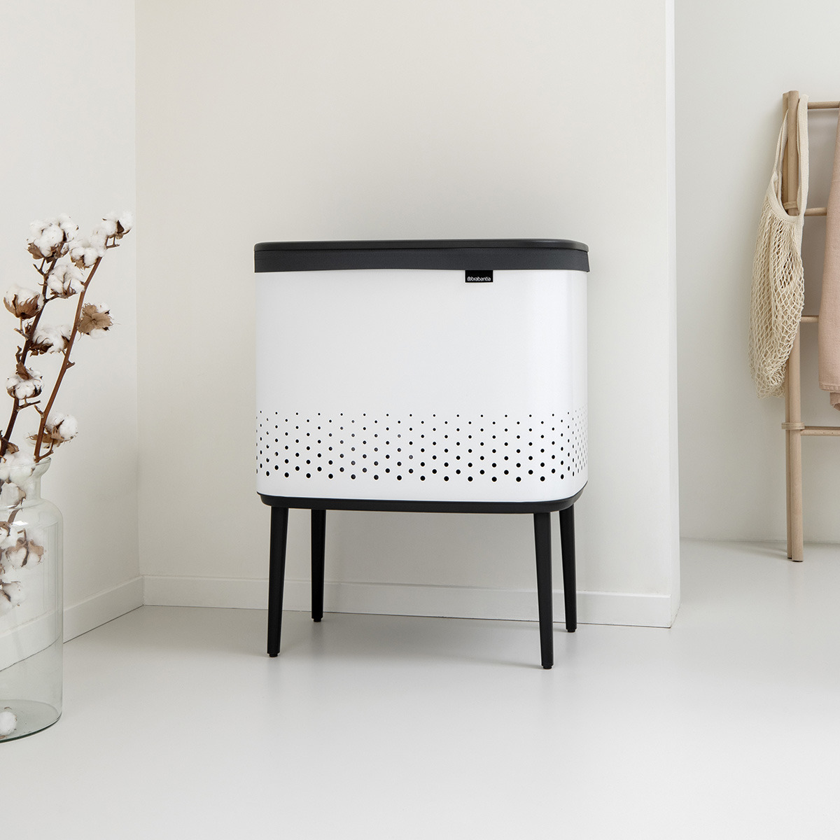 Cesto de Roupa Bo Colada - 60 L Branco-12