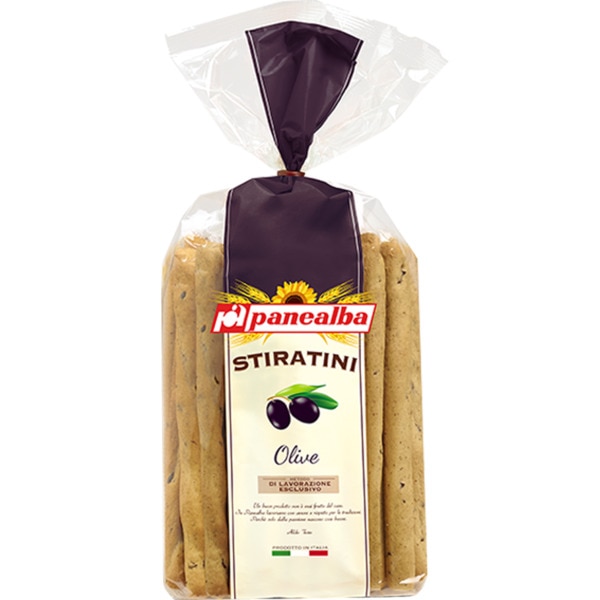 Gressinos Stiratini com Azeitona embalagem 250 g