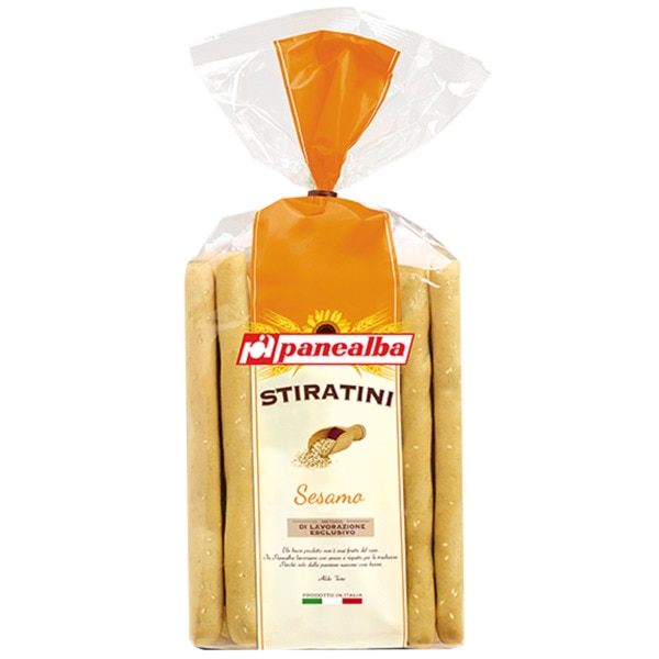 Gressinos Stiratini com Sésamo embalagem 250 g