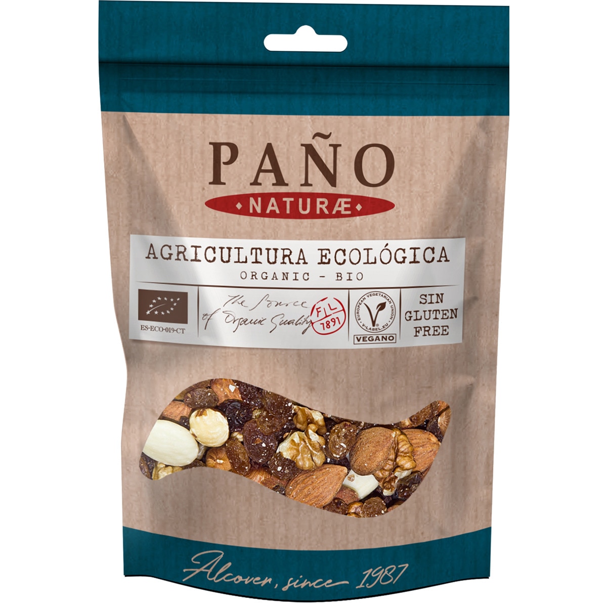 Mix de Frutos Secos Biológicos embalagem 90 g