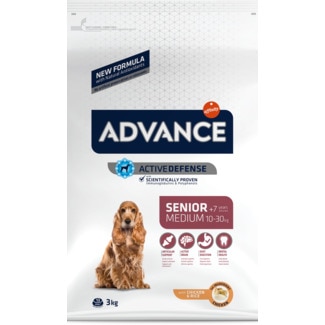 Ração para Cão Médio 7+ Anos com Galinha e Arroz embalagem 3 kg - Advance