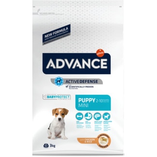 Ração para Cão Puppy Mini 2 a 10 Meses com Galinha e Arroz embalagem 3 kg - Advance